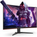 Gaming Monitor AOC CQ32G2SE/BK Curved QHD 2K 2560x1440, 165Hz 1ms